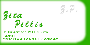 zita pillis business card